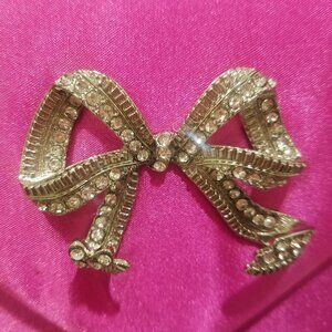 Small Pink Crossbody with Rhinestones on Bow